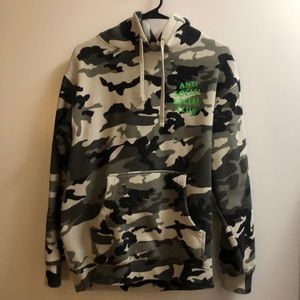 Anti social social club camo hoodie